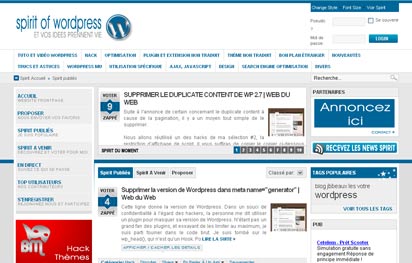 Le site Spirit Of WordPress