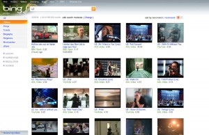 Recherche de vidéo sur Microsoft Bing